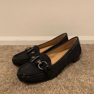 Coach Signature Buckle Loafers